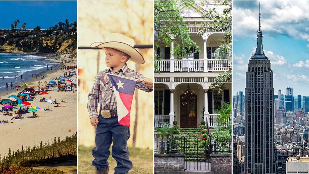 Texas, California, Georgia, New York, cities, beaches, the shore, soda pop