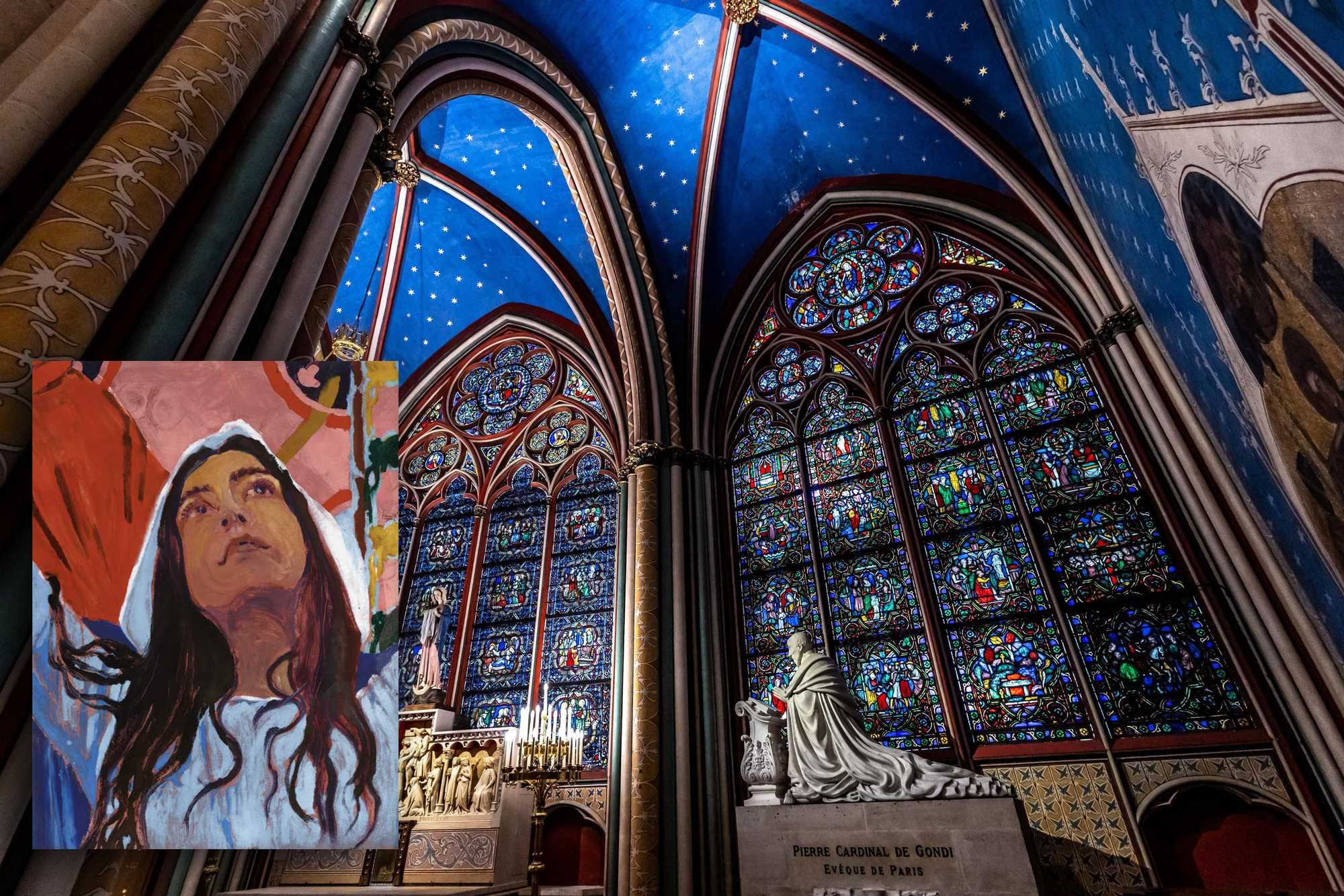 Macron fa l’artista per aver visibilità e spazza via le vetrate di Notre-Dame