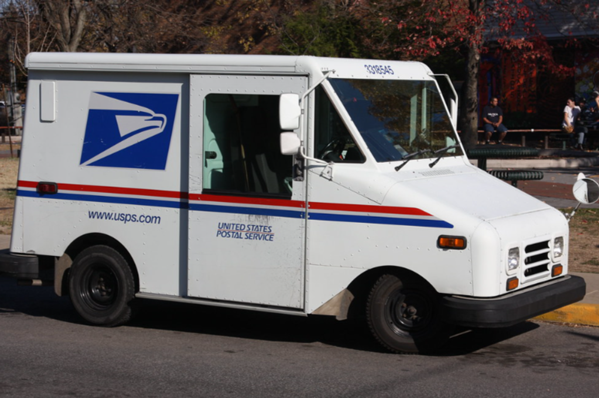 usps truck, postal truck, mail man, packages, letters