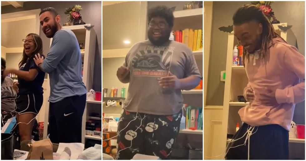 Four guys try a menstrual cramp simulator and can't remotely handle it