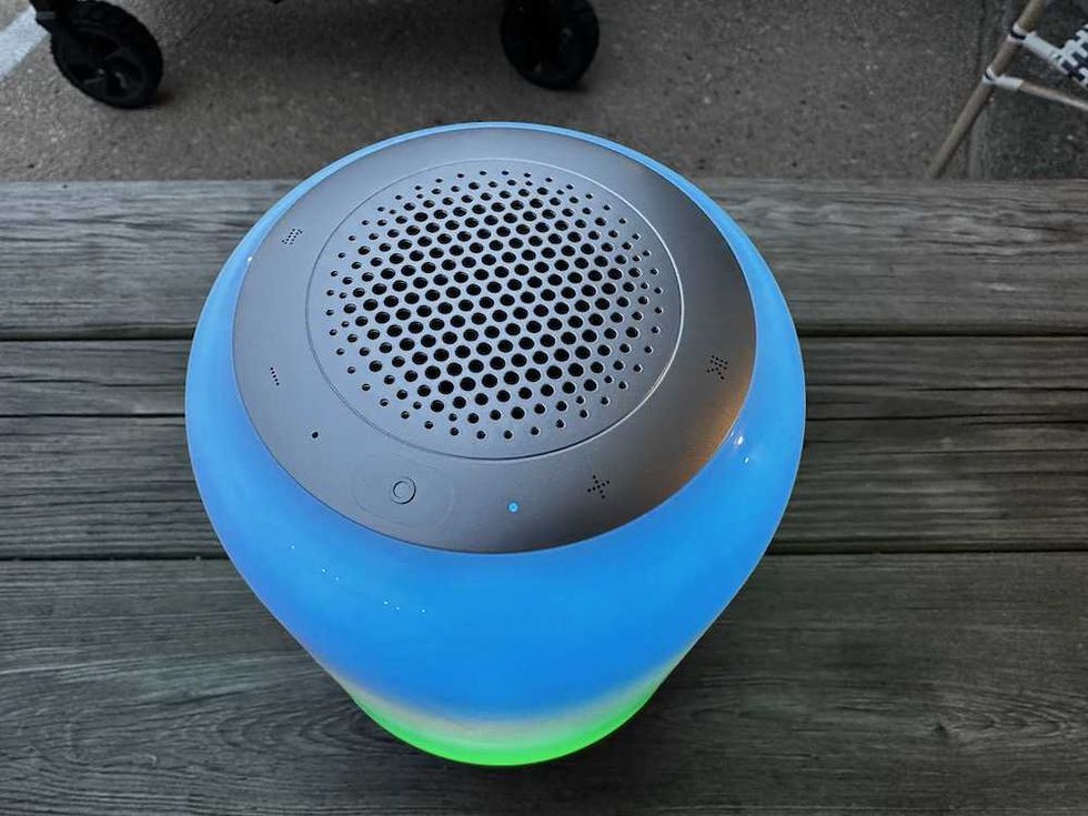 a top view of Govee Table Lamp 2 Pro showing JBL Speaker