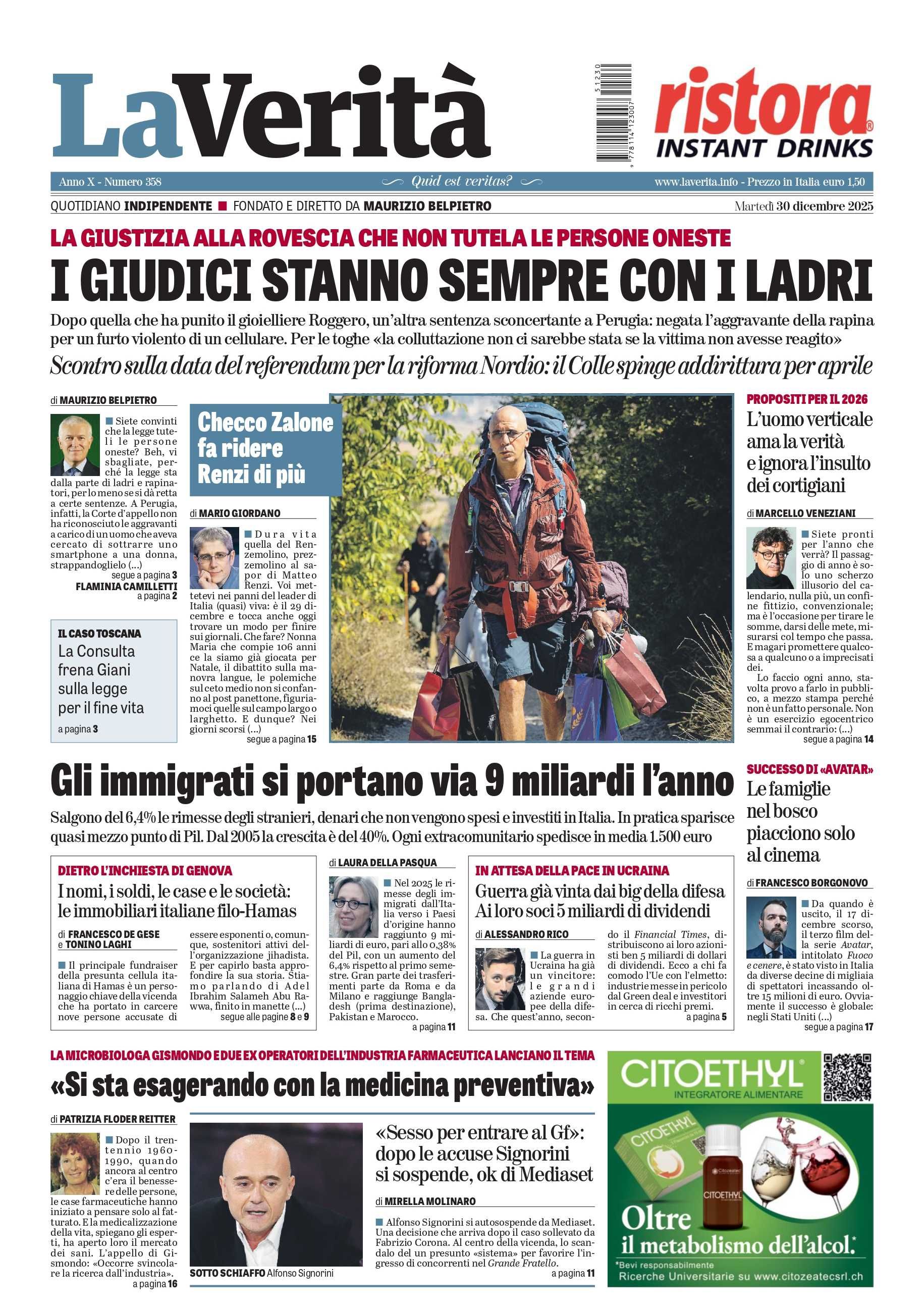 Oggi in edicola