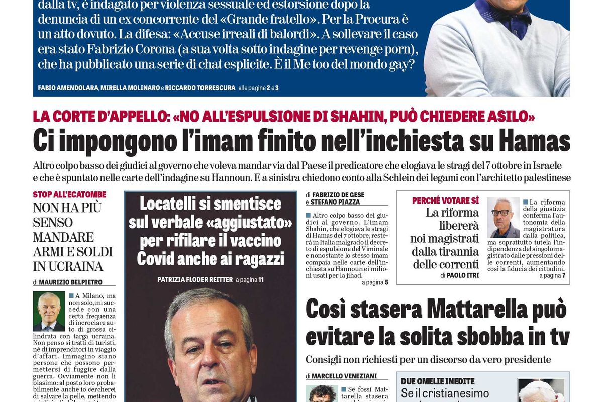 Oggi in edicola