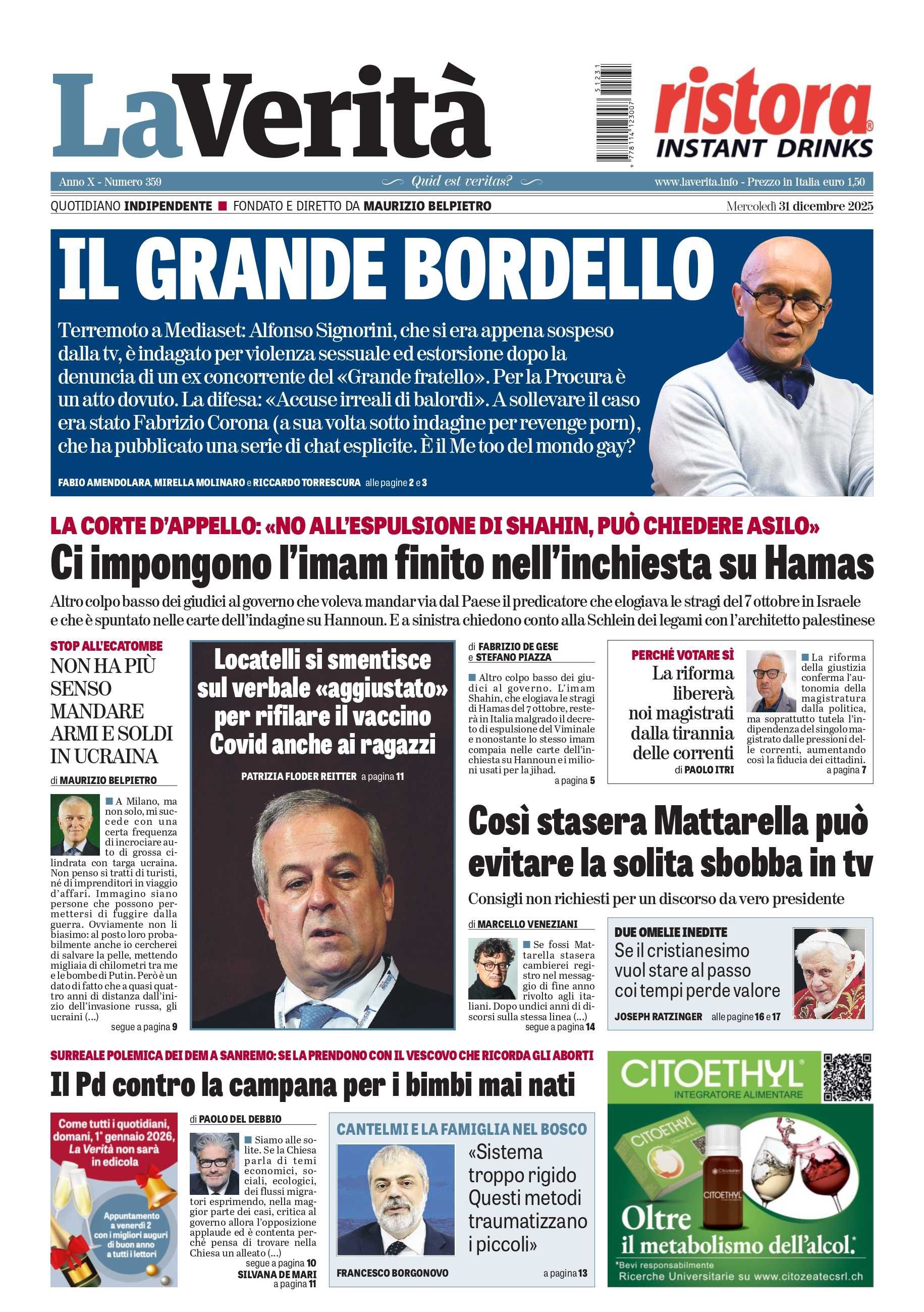 Oggi in edicola