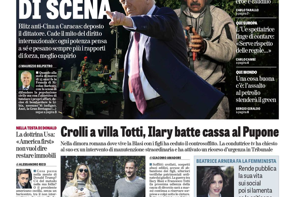 Oggi in edicola