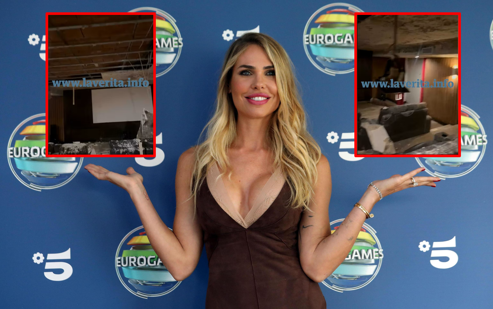 Crolli nella villa dei Totti. E Ilary chiede al Tribunale: «Fate pagare il Pupone»