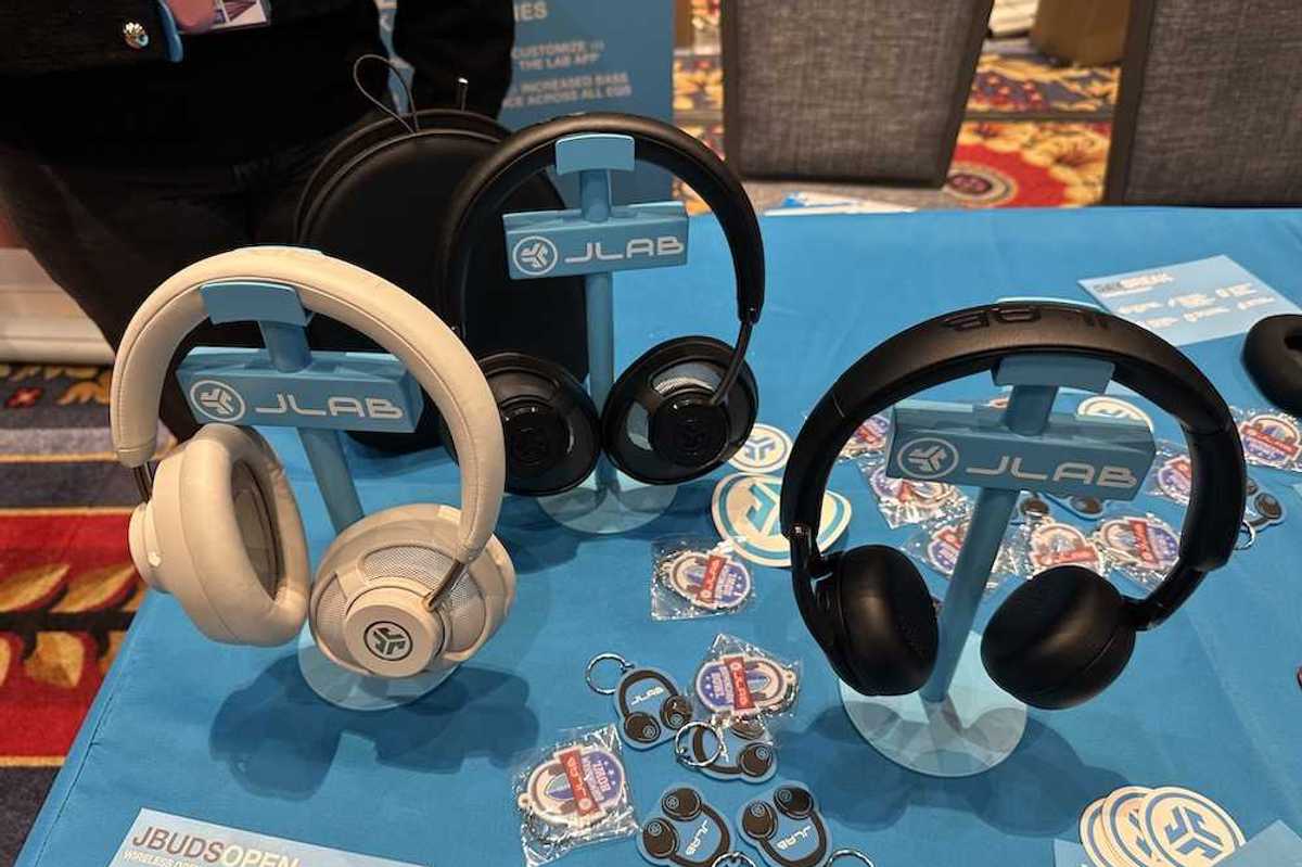 photo of JLabs JBuds Open Headphones at CES Show 2026