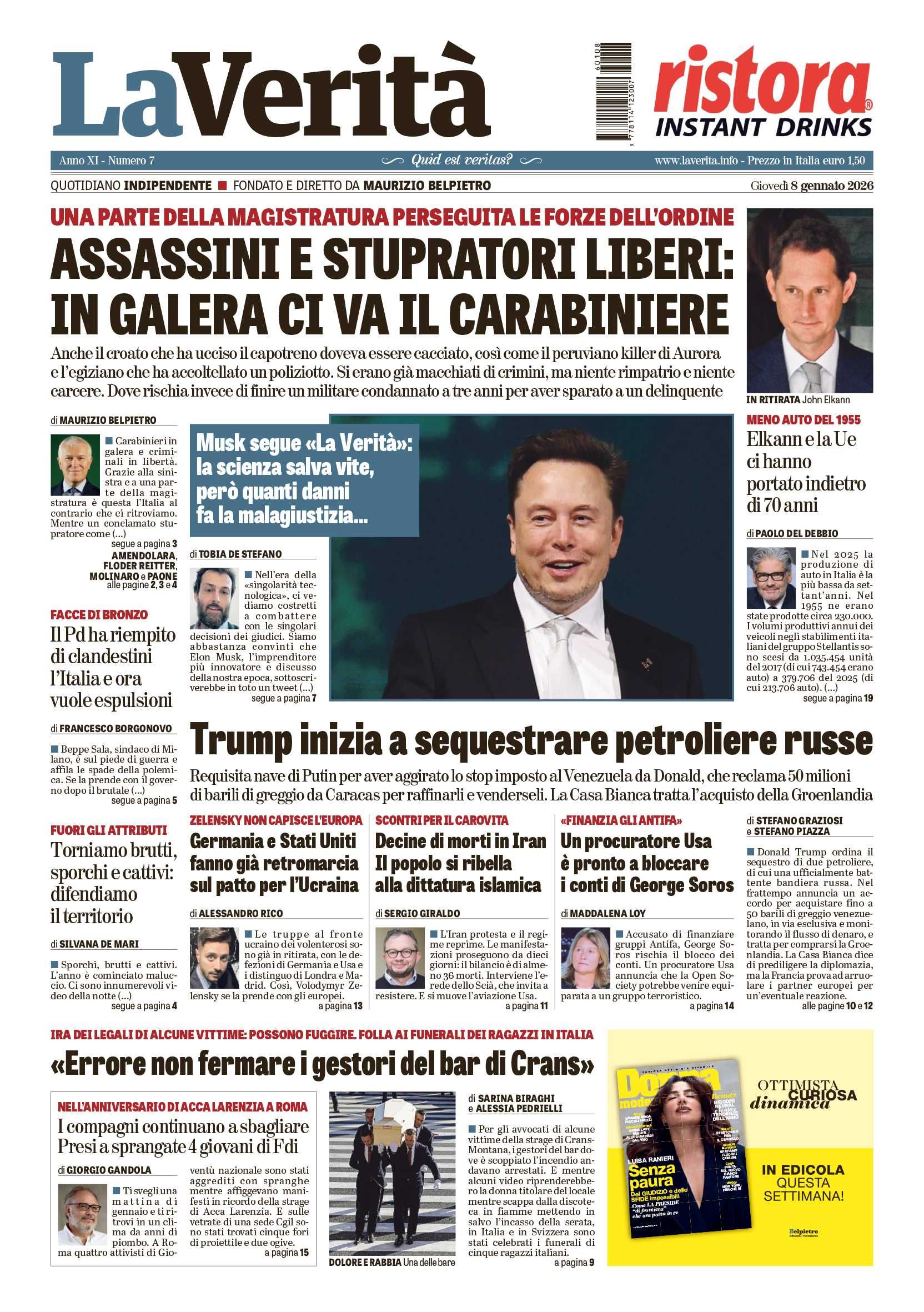 Oggi in edicola