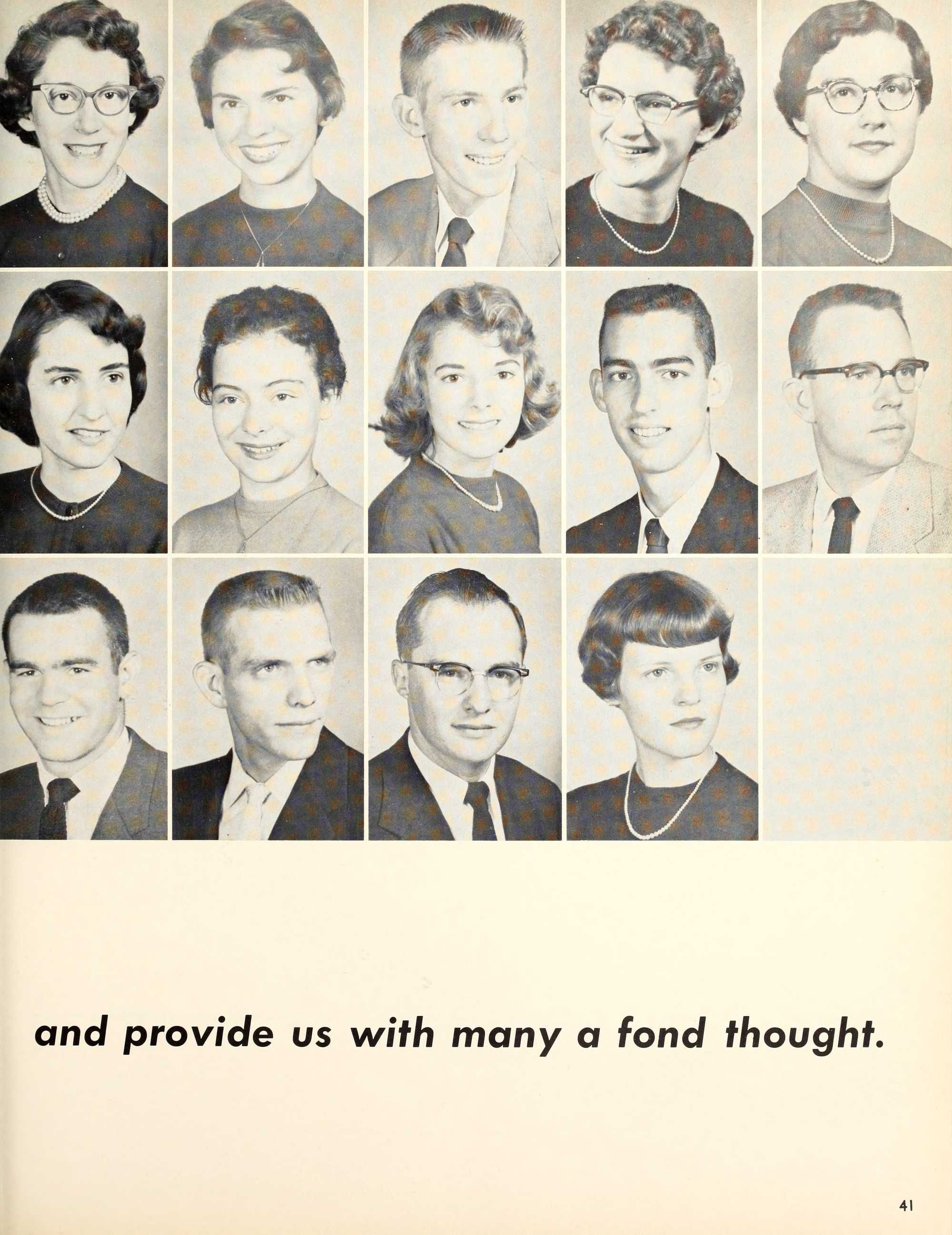 1950s year book, old photos, college annual, students, 1950s america