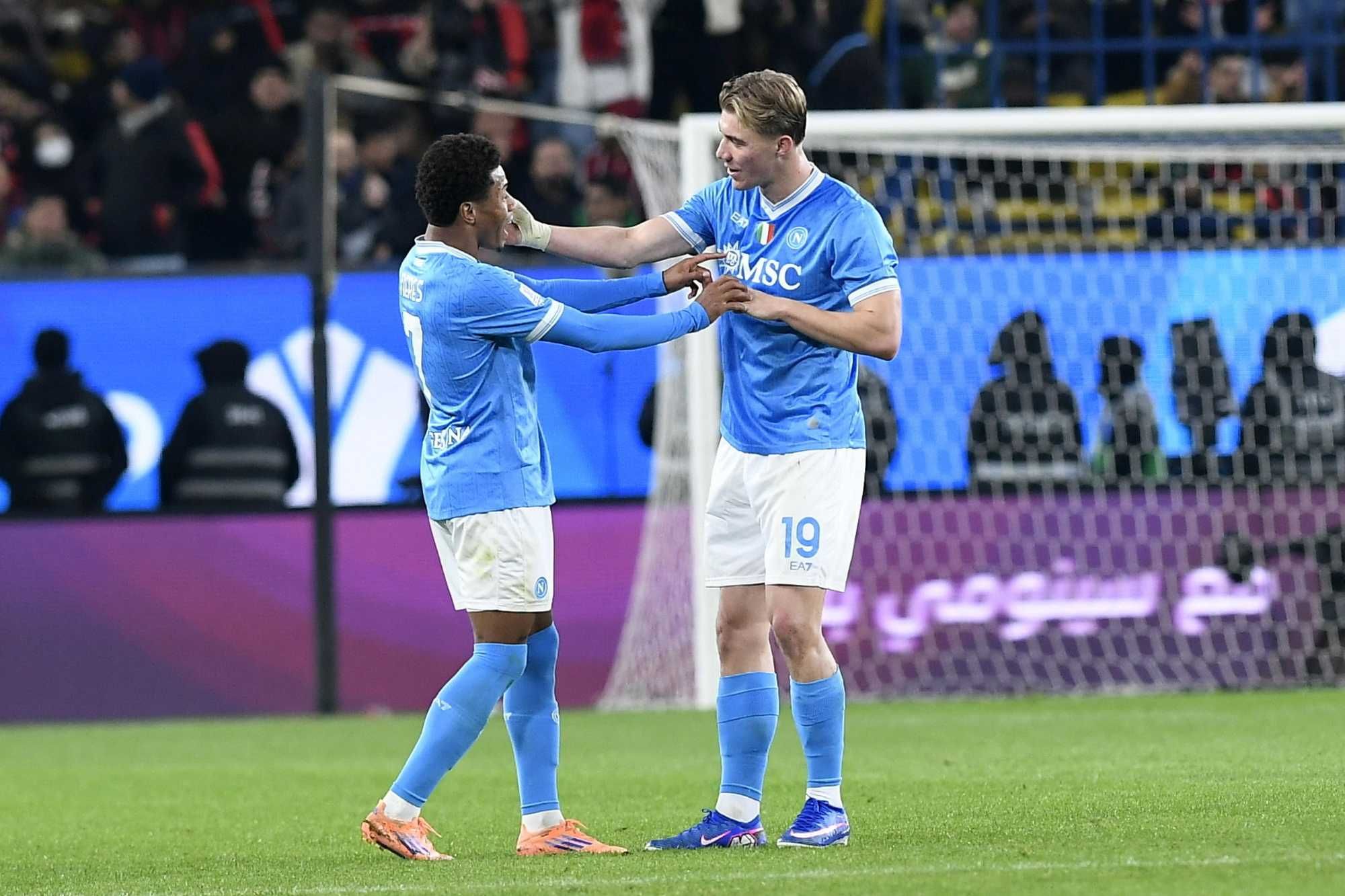 Napoli in finale di Supercoppa: Milan battuto 2-0 a Riyadh