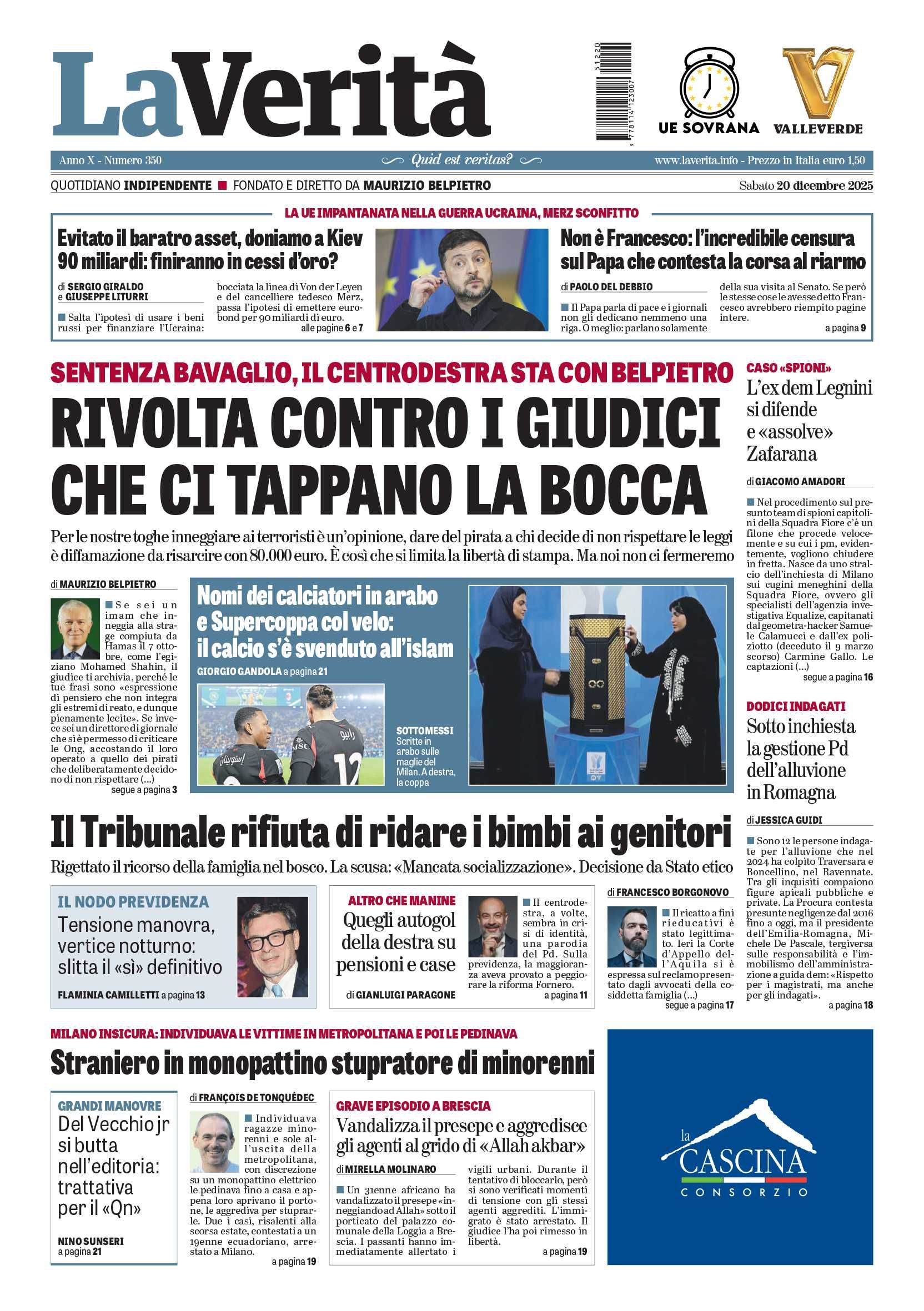Oggi in edicola