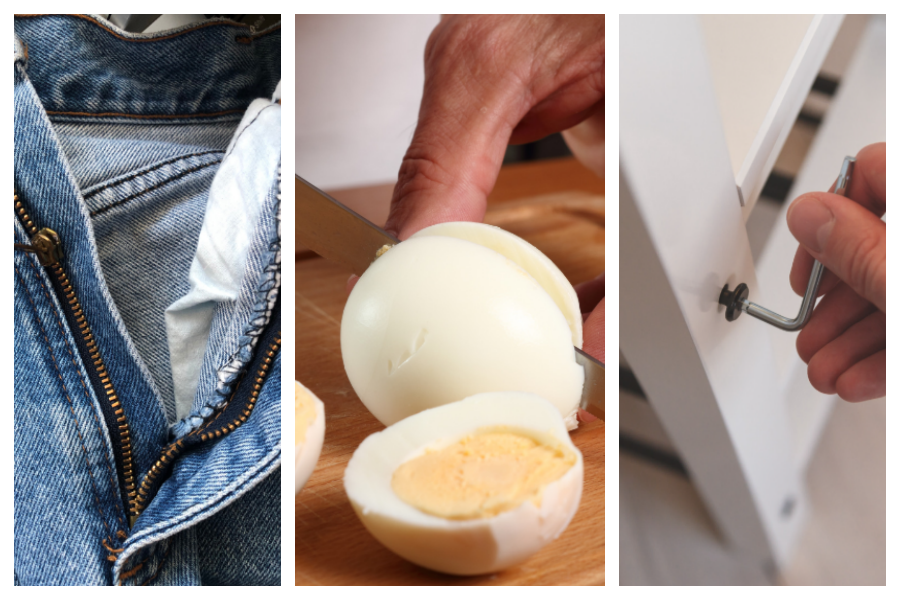 life hacks, zipper, egg, Allen key, tricks, life help