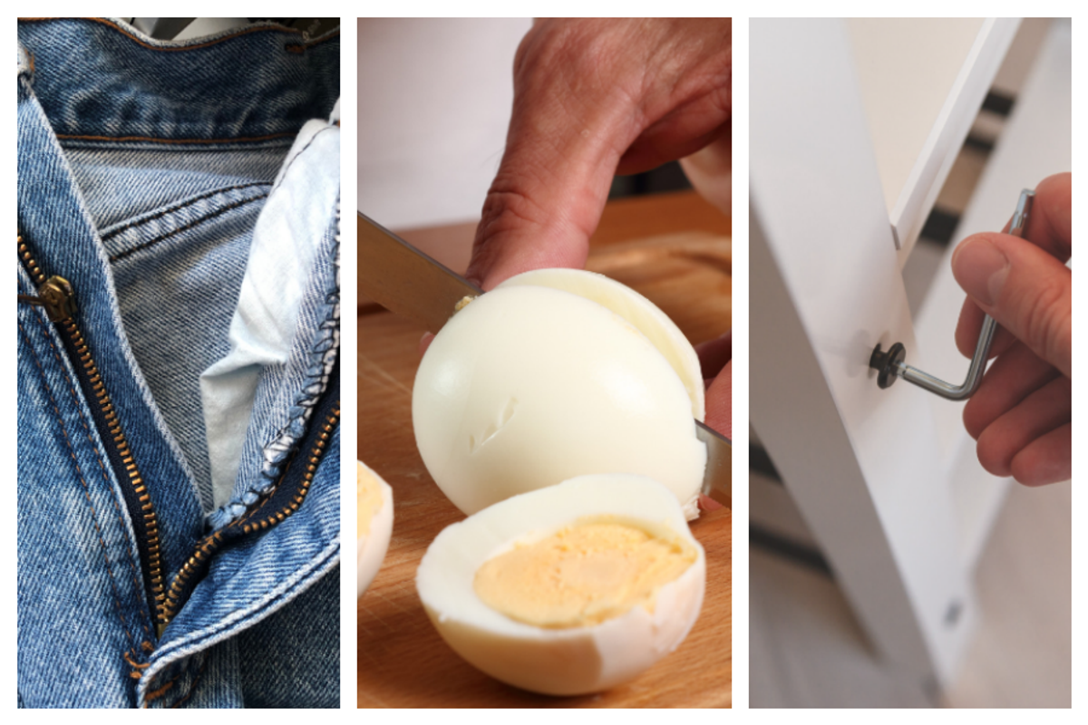 life hacks, zipper, egg, Allen key, tricks, life help