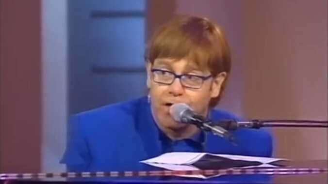 sir elton john, elton john piano, elton john performance, elton john oven, elton john improvise