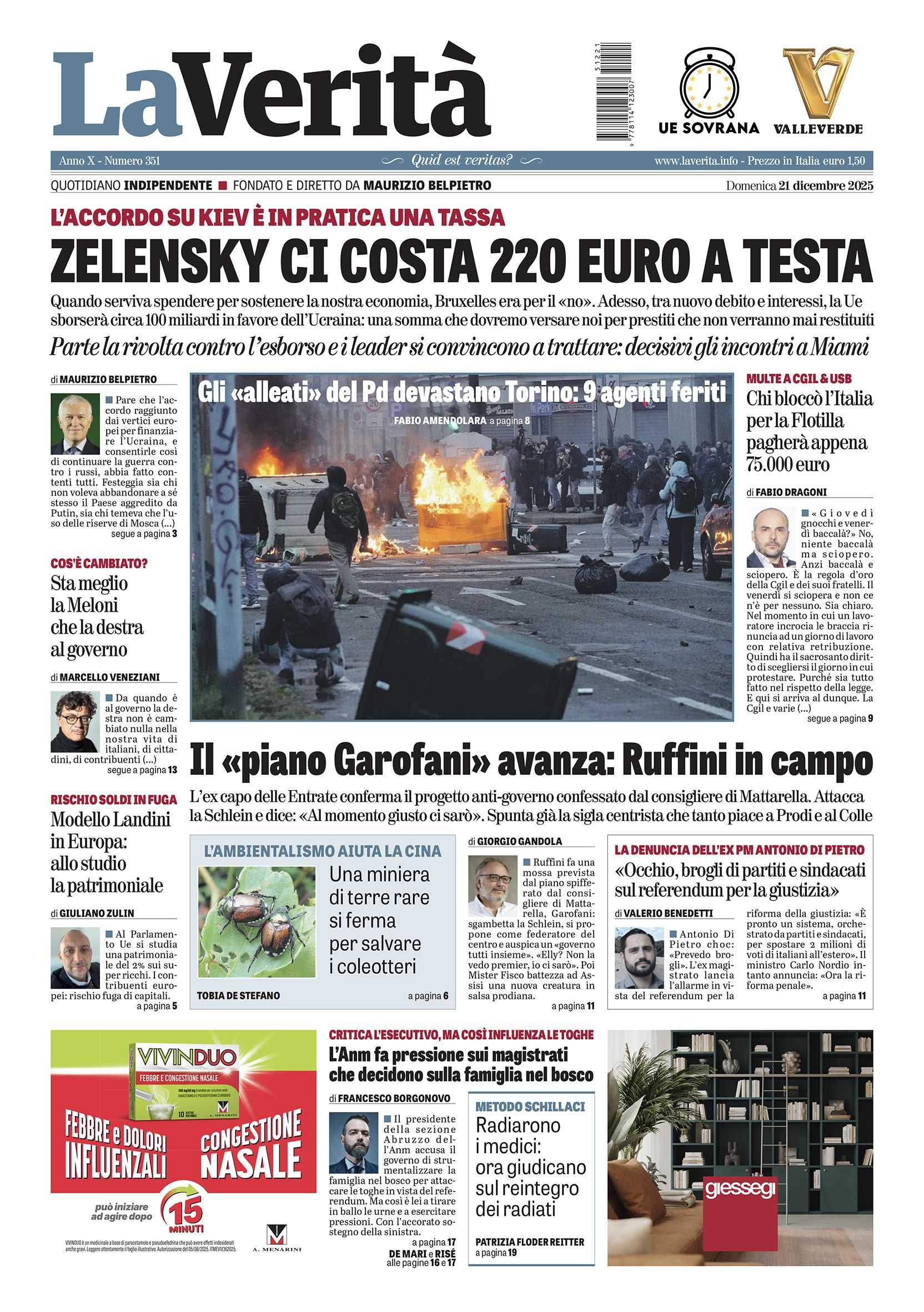 Oggi in edicola