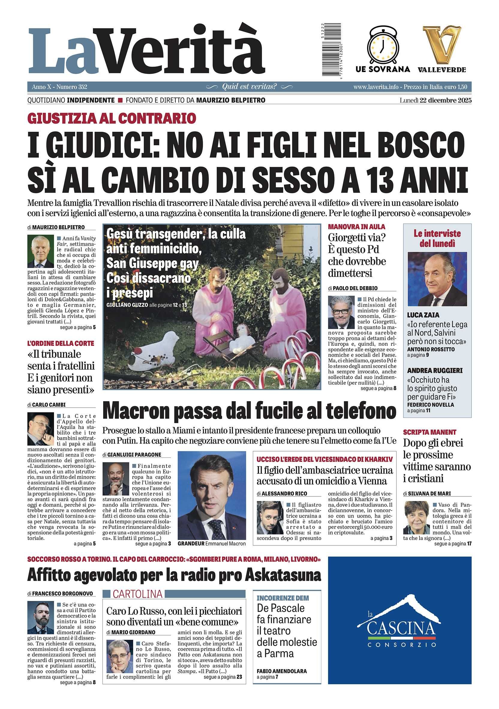 Oggi in edicola
