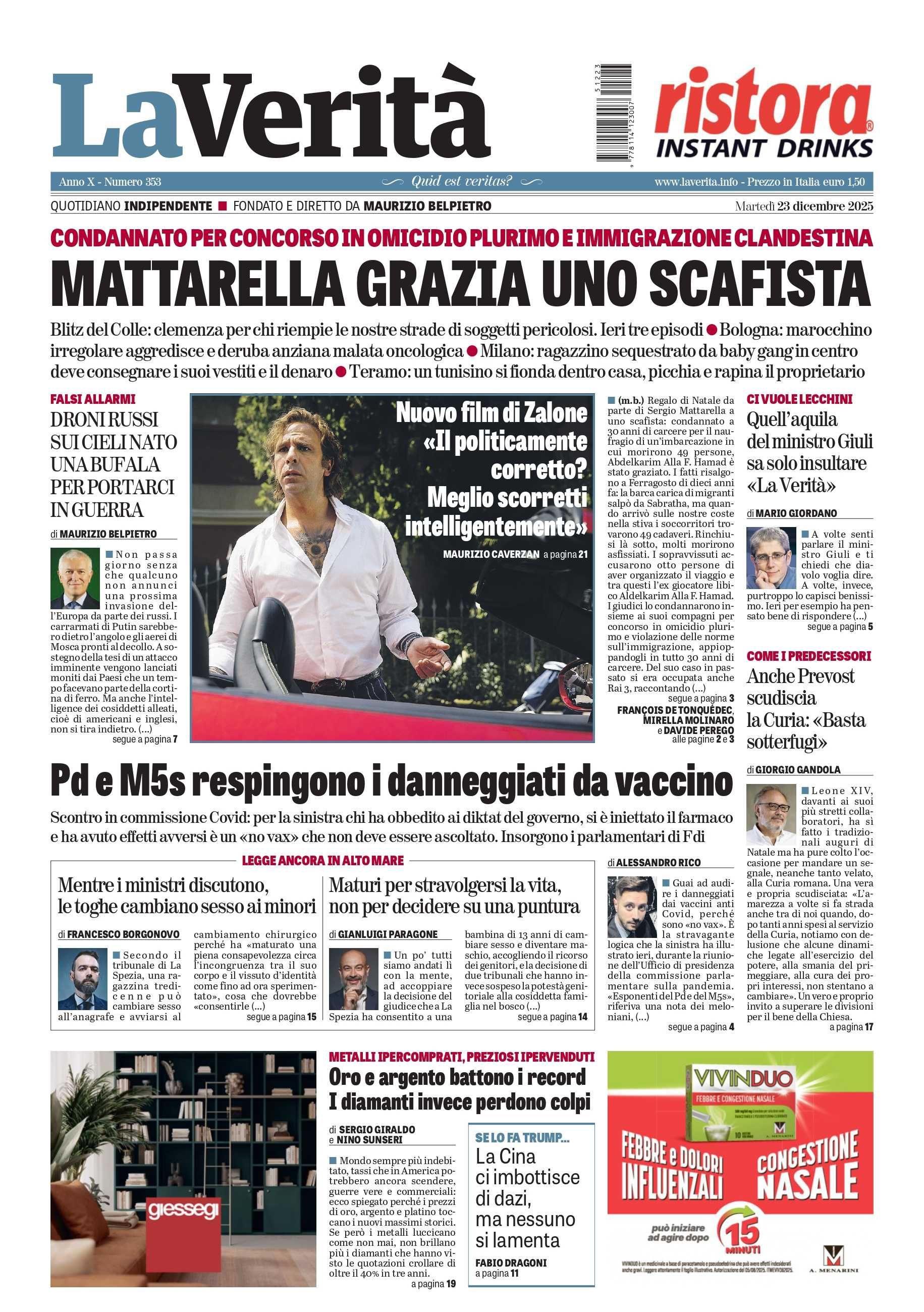Oggi in edicola