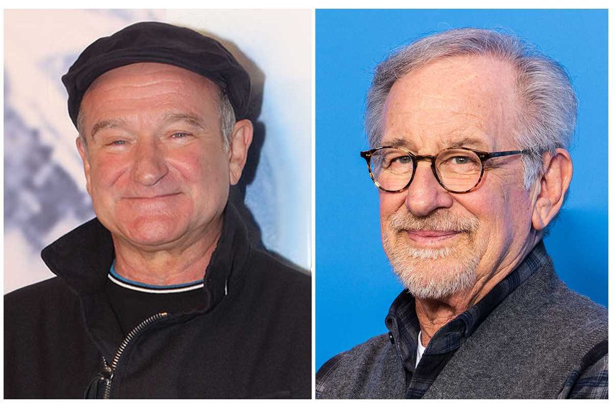 Robin Williams, comedian, Steven Spielberg, director, Schindler's List, filmmakers, celebrities, artists