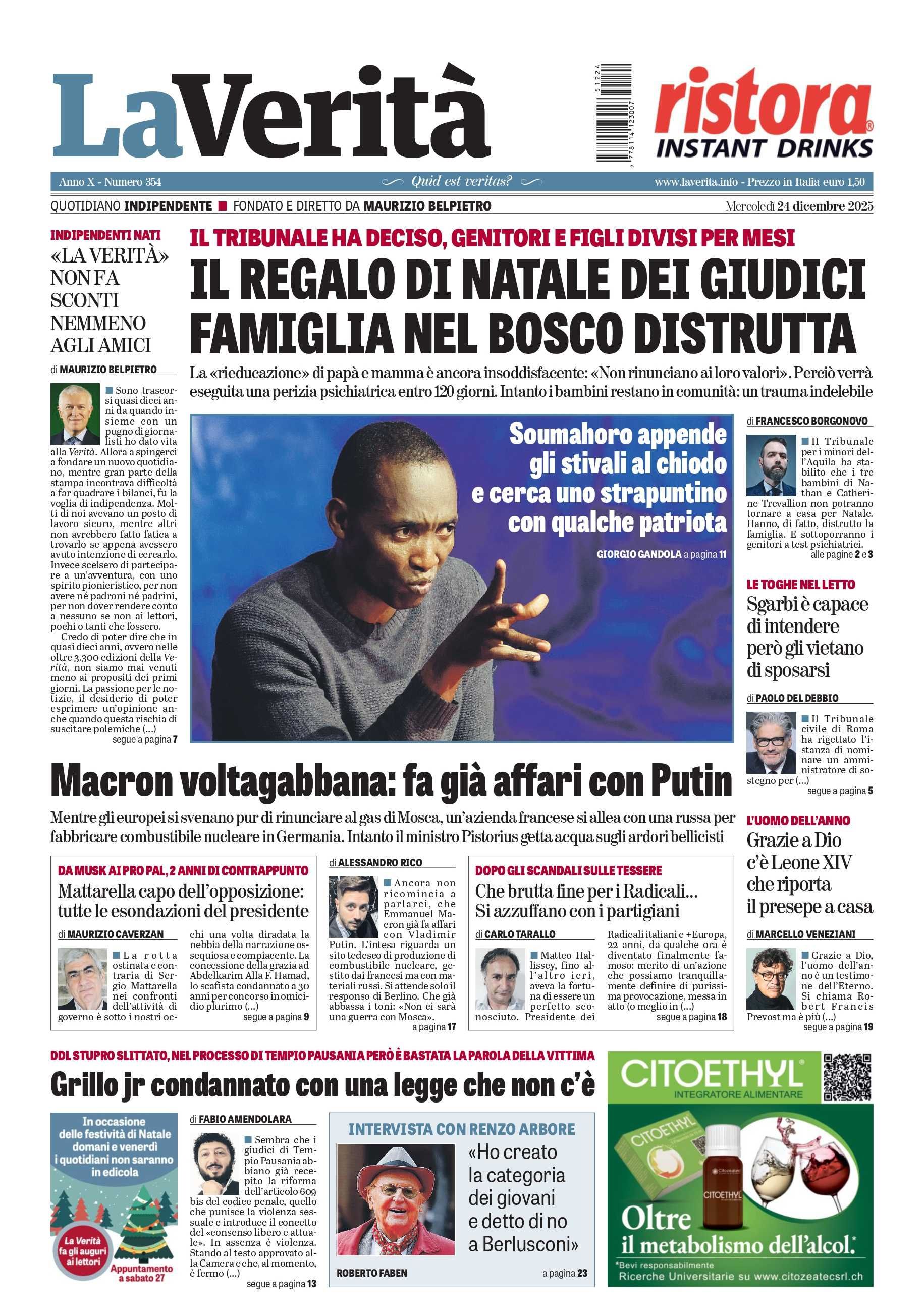 Oggi in edicola