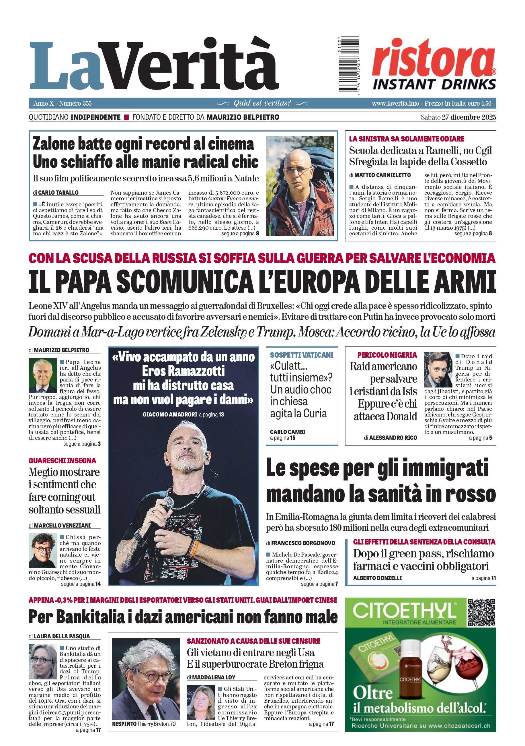 Oggi in edicola