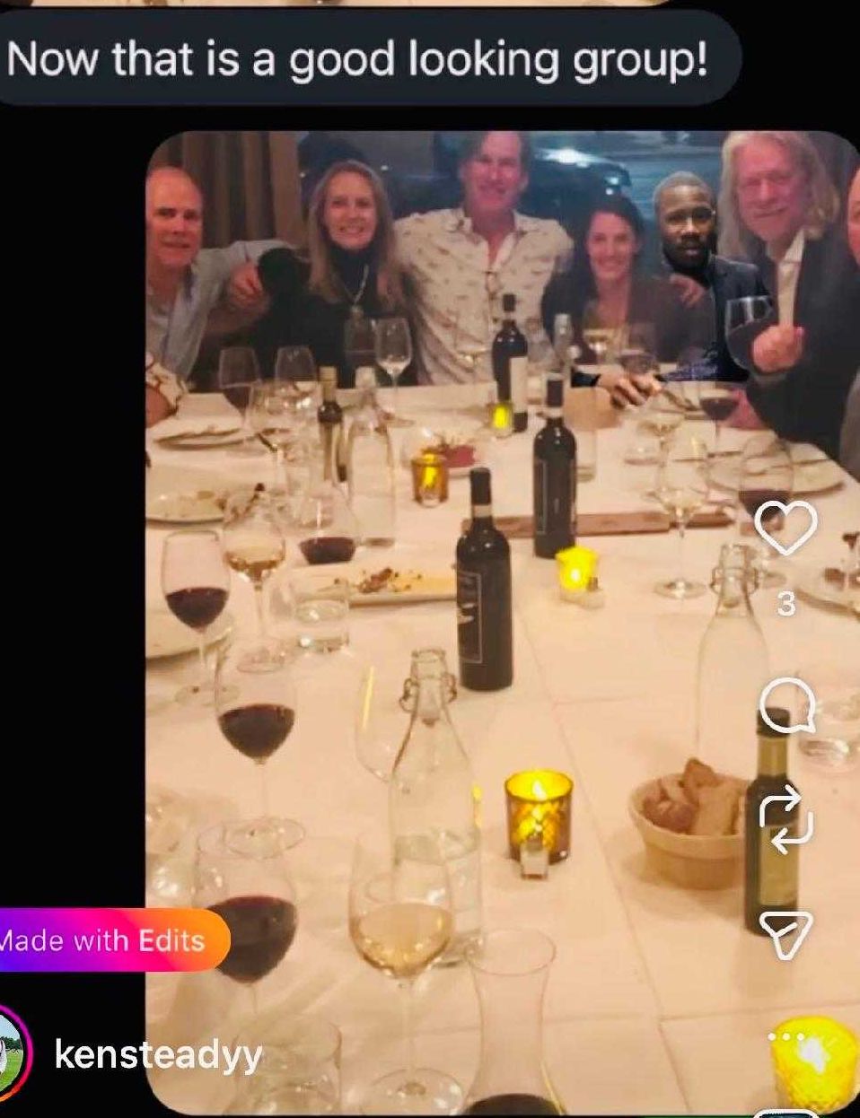 Group chat, dinner party, Kendrick Constant, Brent Milner, photoshop