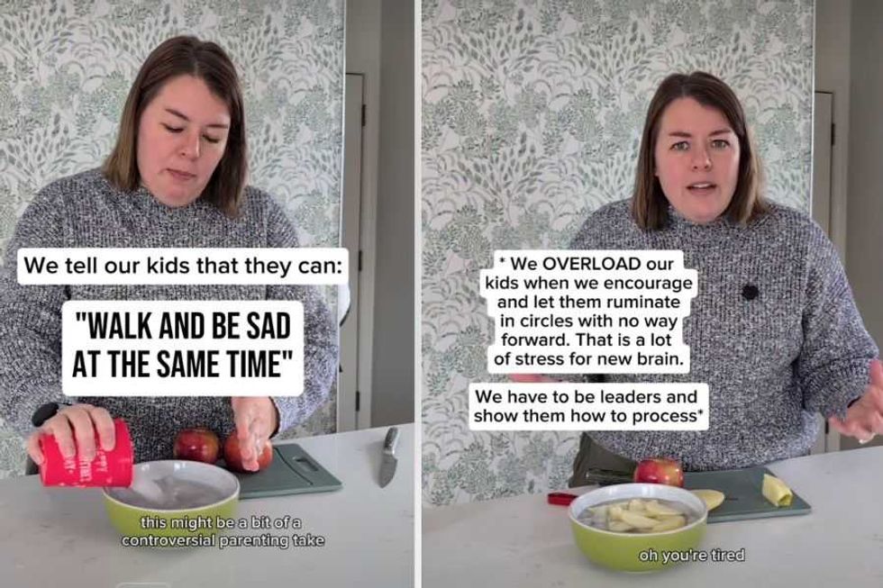 Mom teaches her kids resilliance using the simple but powerful 'walk and be sad' mantra