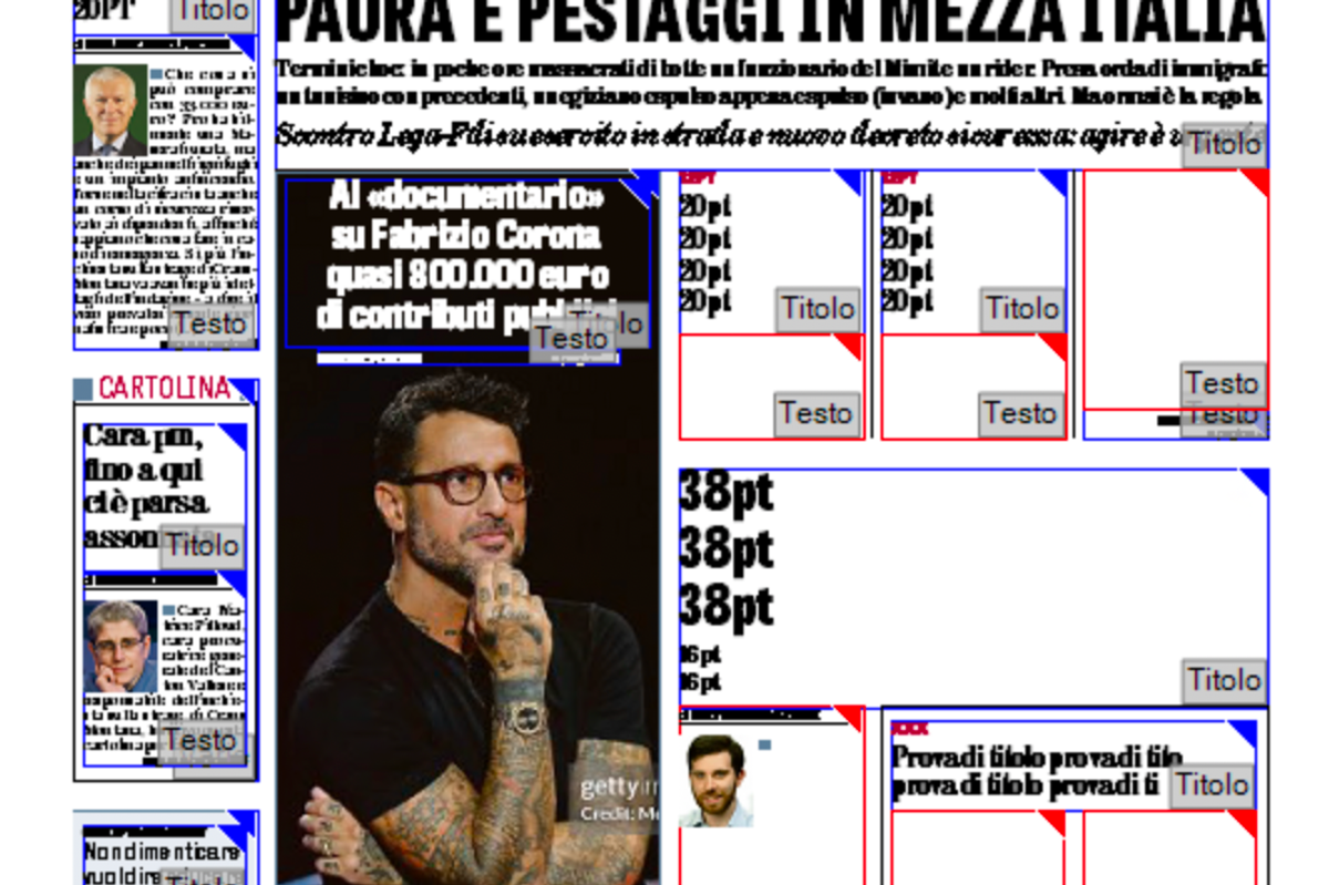 Oggi in edicola