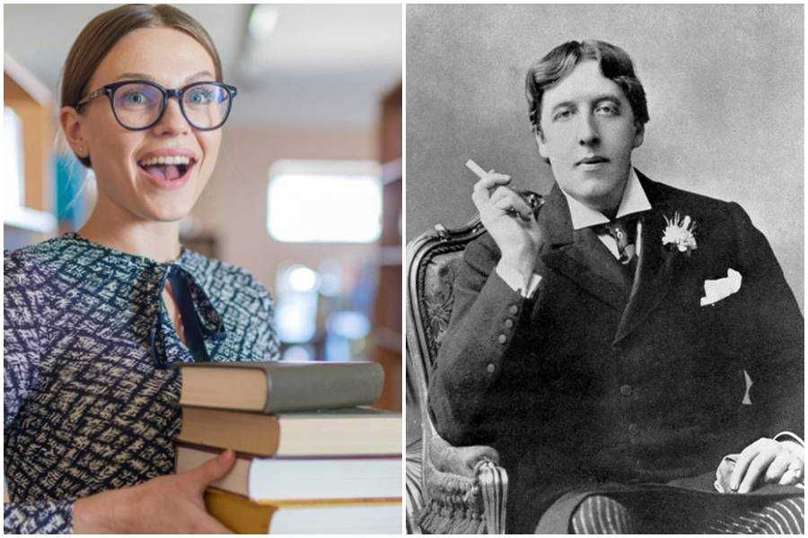 oscar wilde, smart woman, famous authors, books, oscar wilde photo, library