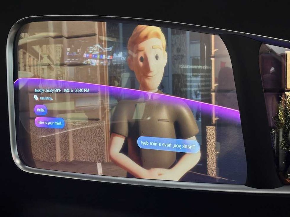 photo of LG AI-Powered In-Vehicle Solution on display at CES