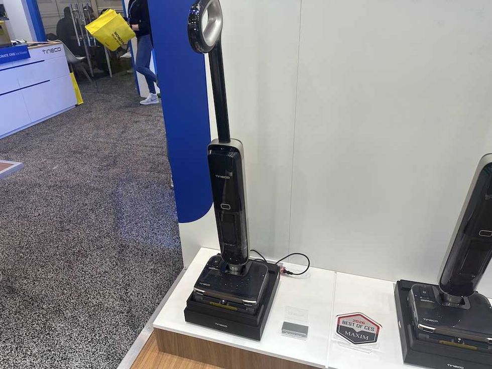 photo of Tineco Floor One S9 Master on display at CES Show 2026