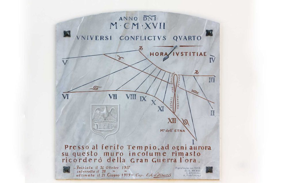 «La luce e l'ombra della Storia» nelle meridiane della Grande Guerra