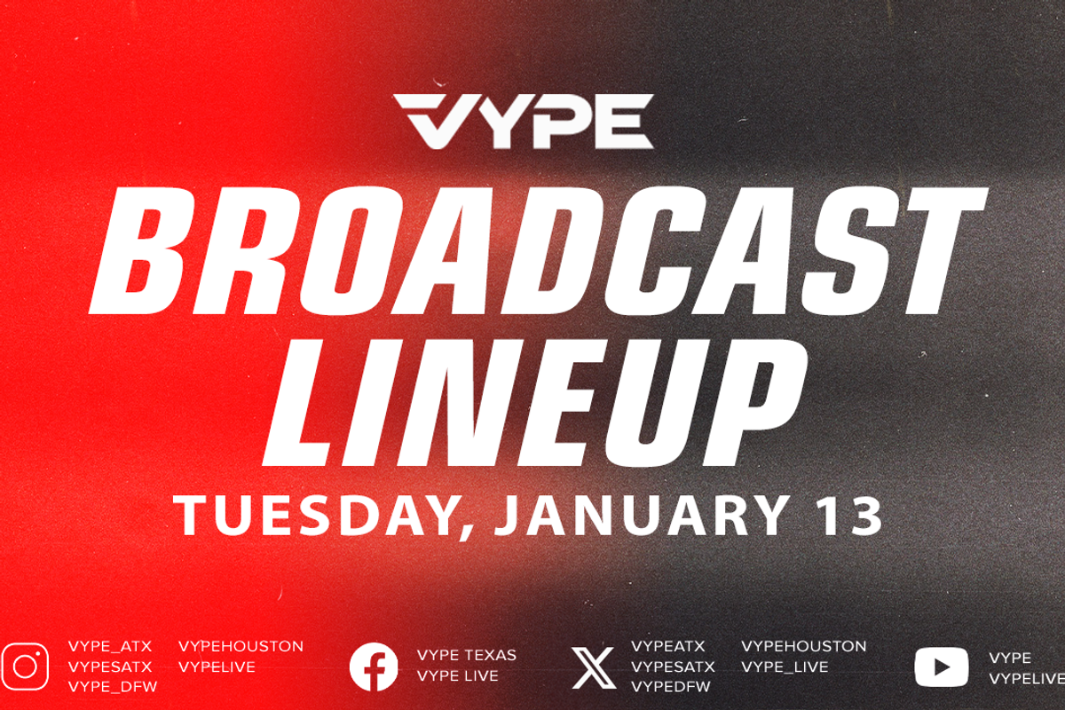 VYPE Live Lineup - Tuesday 1/13/26
