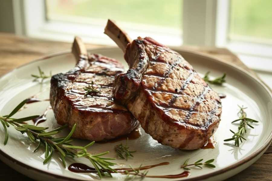 1970s, '70s, generations, food, meals, pork chops