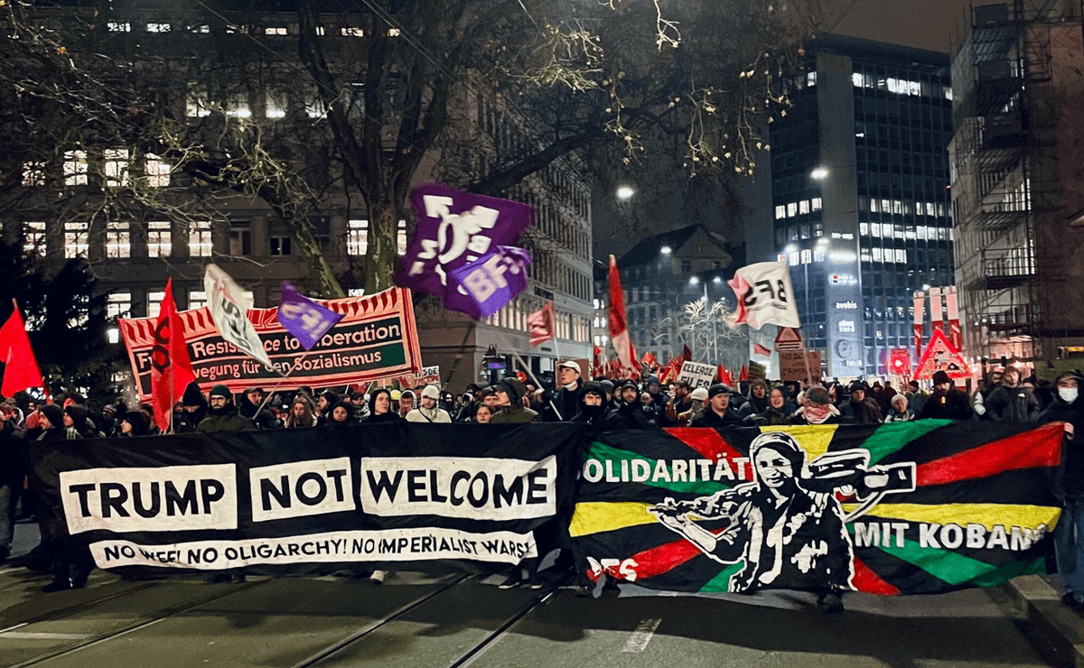 Swiss Protesters Brave Water Cannon to Say 'Trump Is Still Not Welcome' as ...