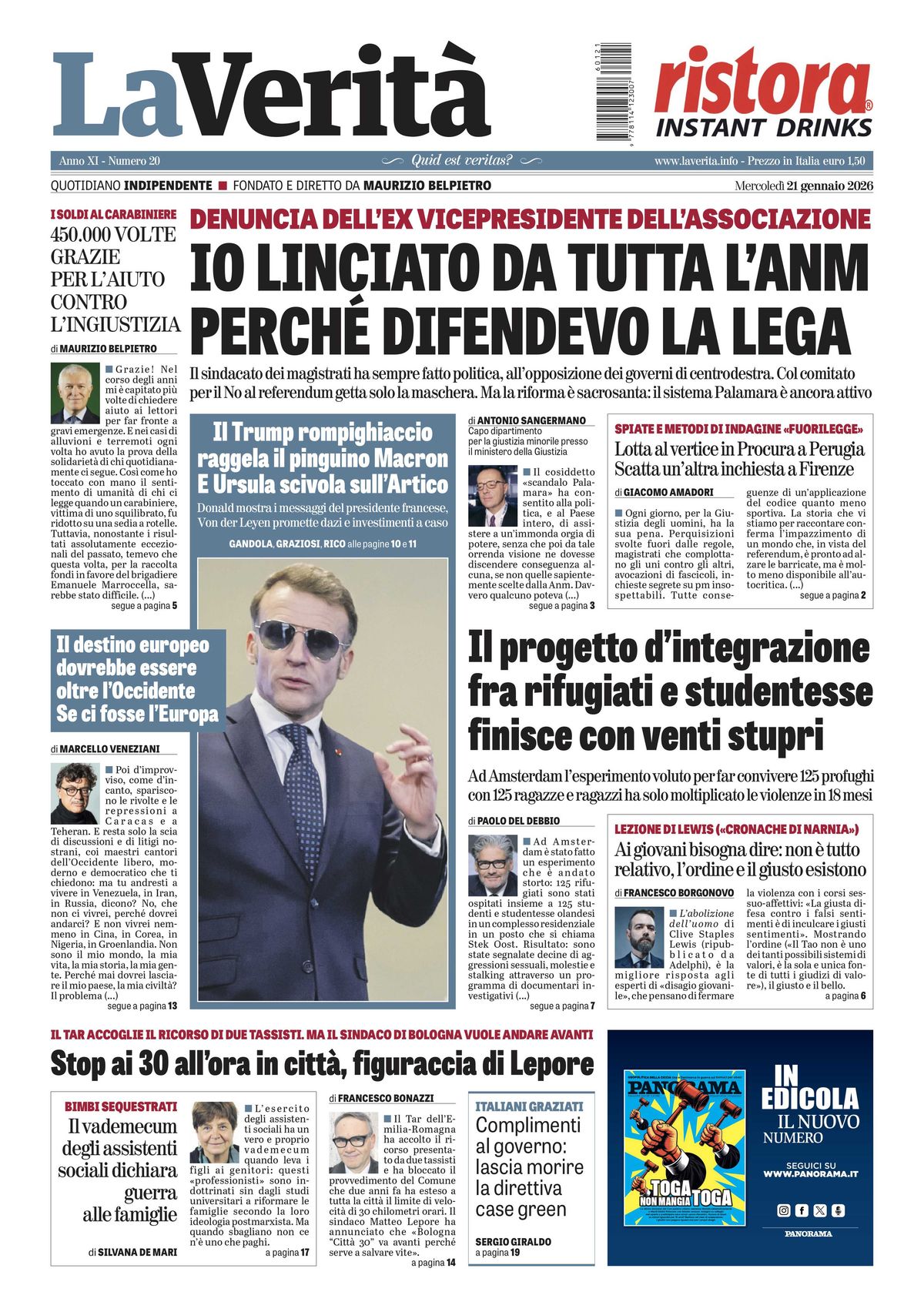 Oggi in edicola