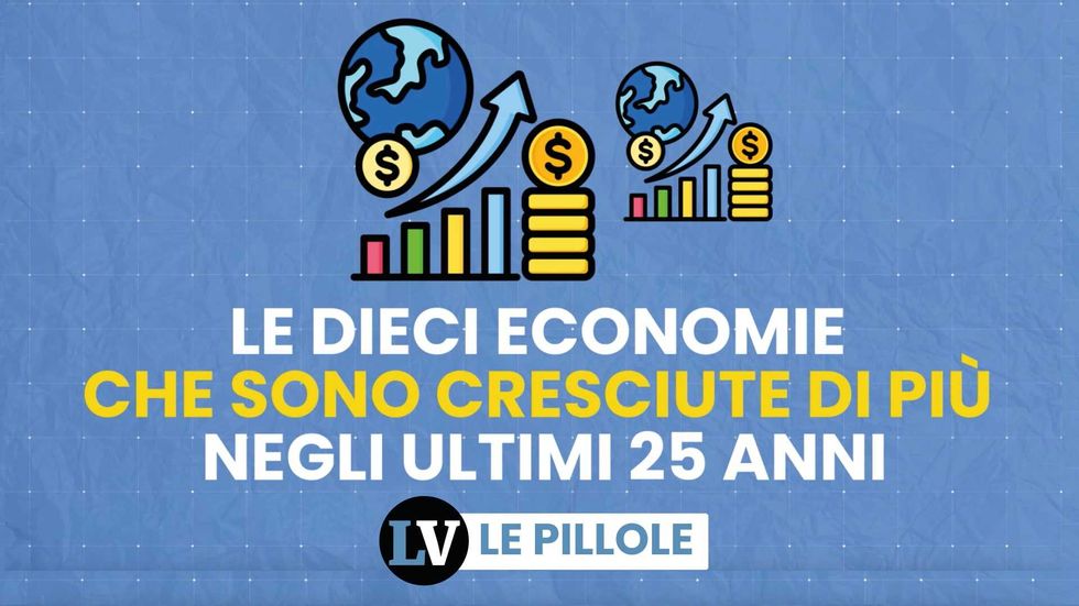 Le dieci economie che sono cresciute di più negli ultimi 25 anni