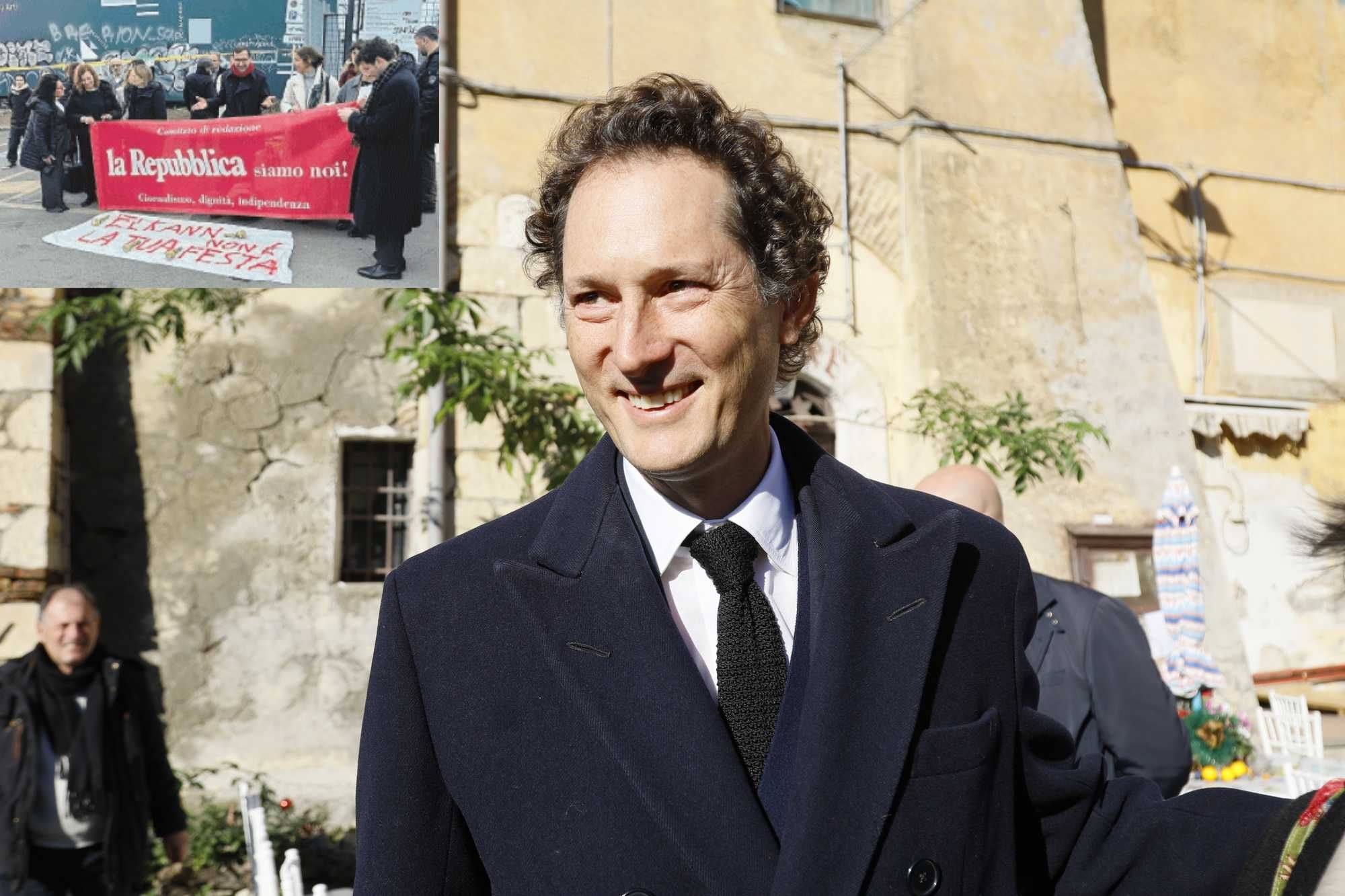 Elkann fugge dai giornalisti di «Rep»