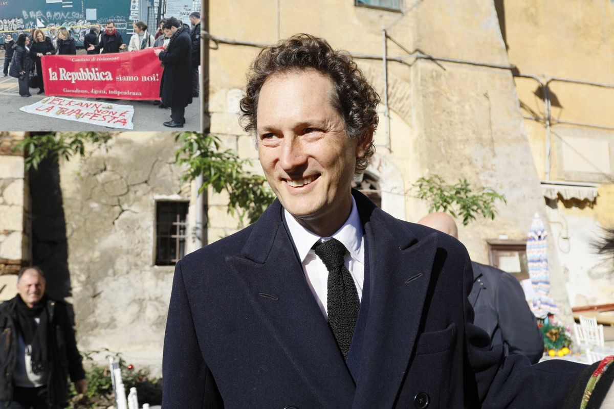 Elkann fugge dai giornalisti di «Rep»