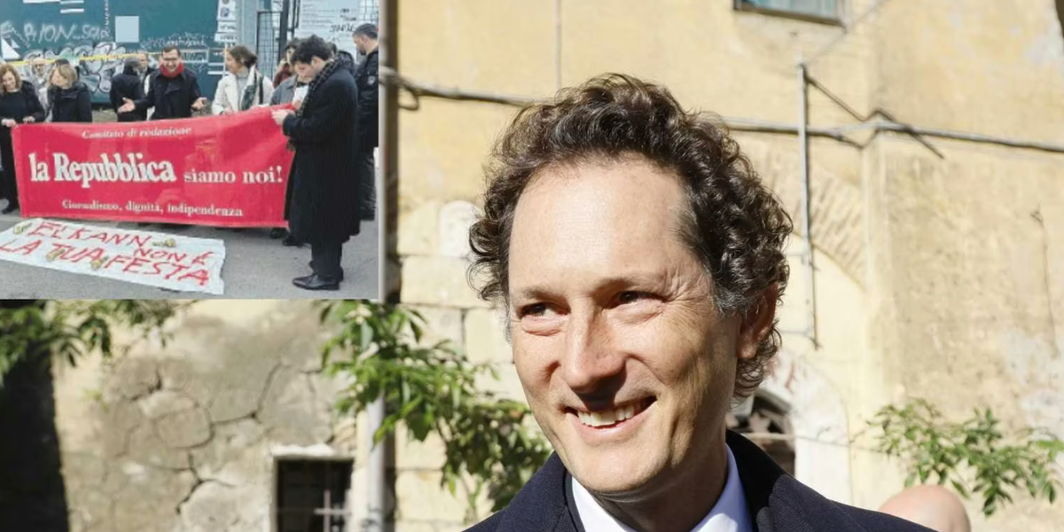 Elkann fugge dai giornalisti di «Rep» Elkann fugge dai giornalisti di «Rep»