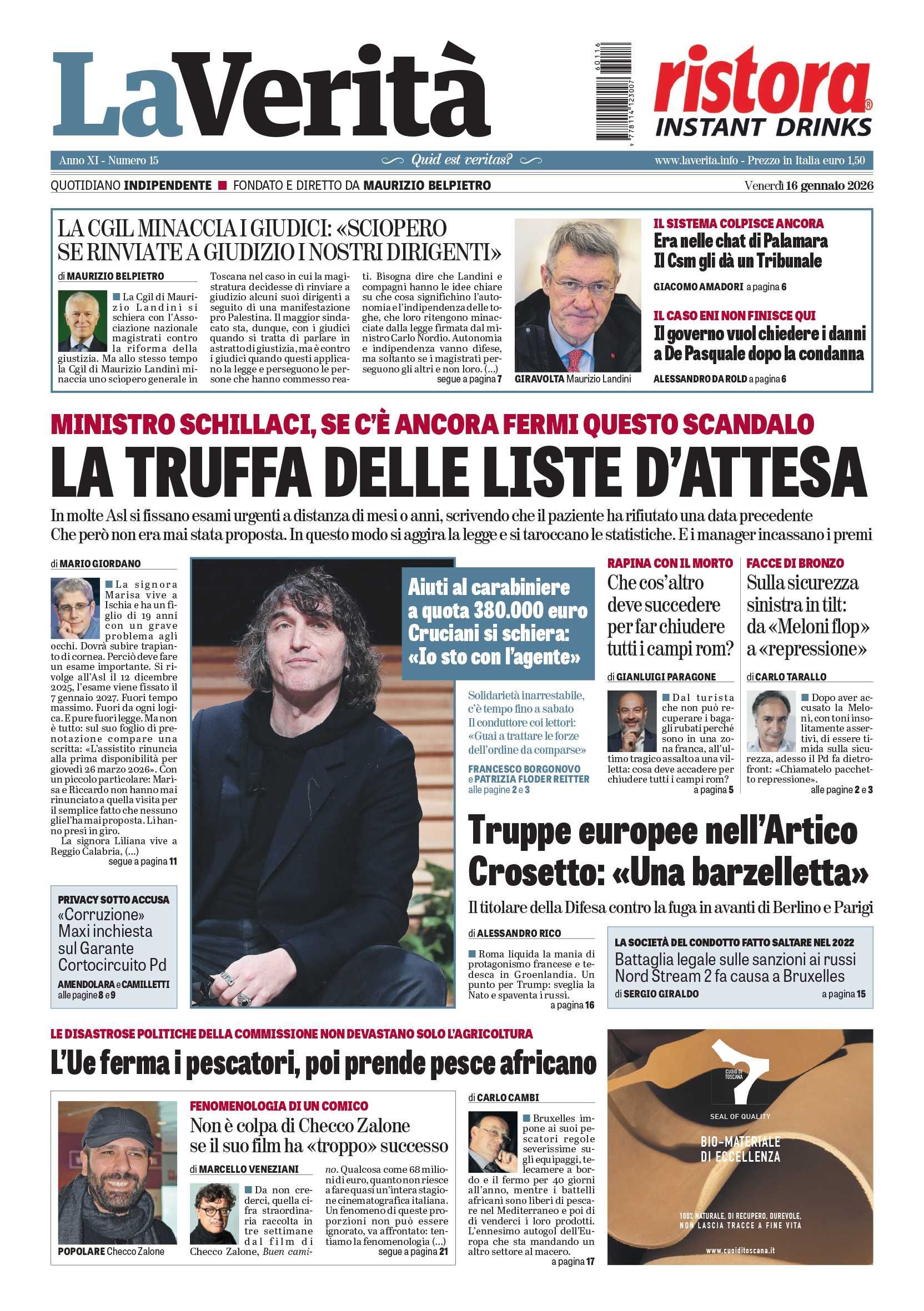 Oggi in edicola