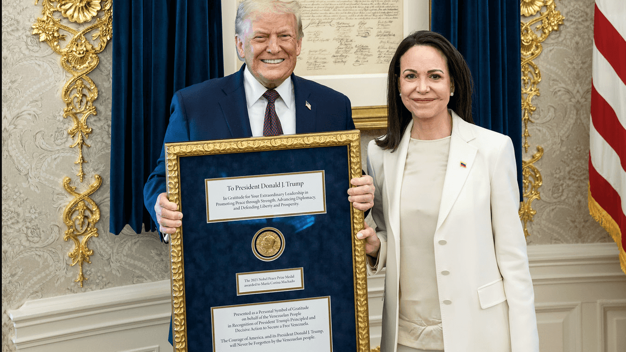 'Pathetic': Norwegians Furious After Machado Delivers Nobel Medal To Trump