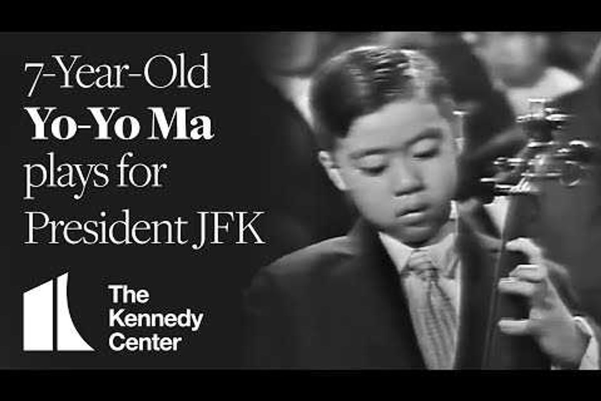 yo-yo ma, leonard bernstein, john f. kennedy, jfk, kennedy center