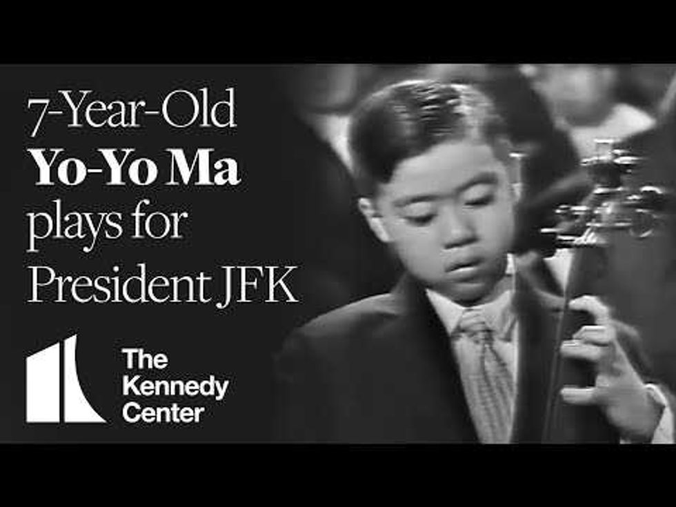 Leonard Bernstein introduced a 7-year-old cello prodigy Yo-Yo Ma in 1962 and it's a must-watch