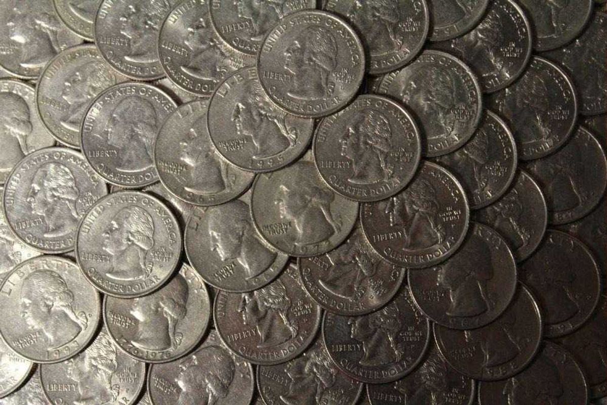 a photo of quarters