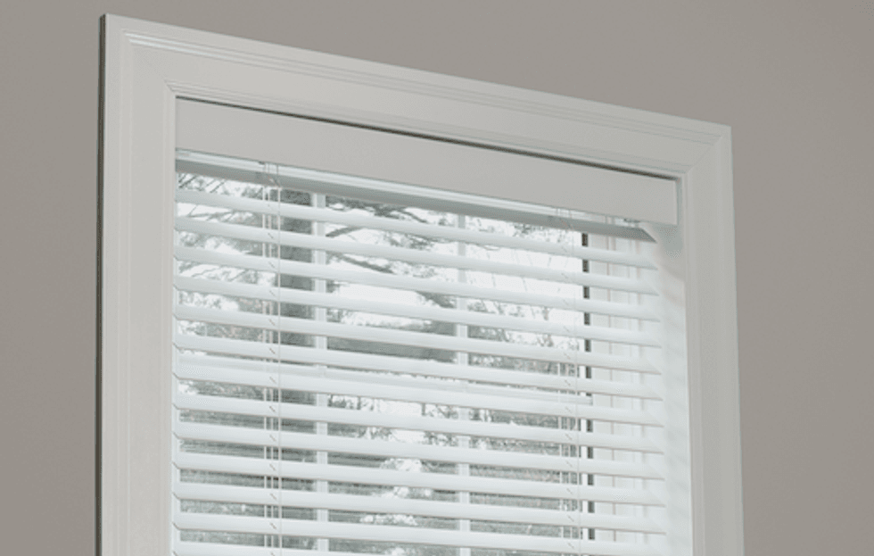photo of Cas\u00e9ta Smart Wood Blinds installed in a window