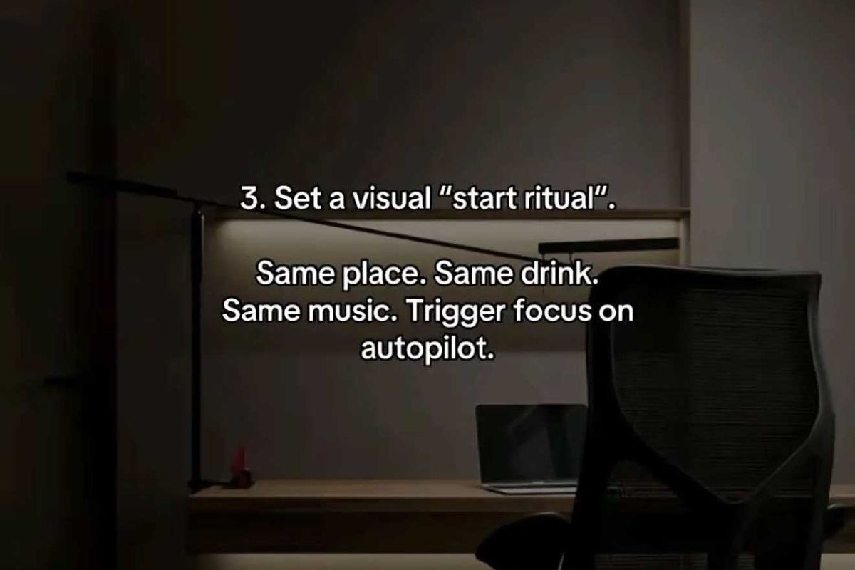 ritual, procrastination, hacks, autopilot, focus