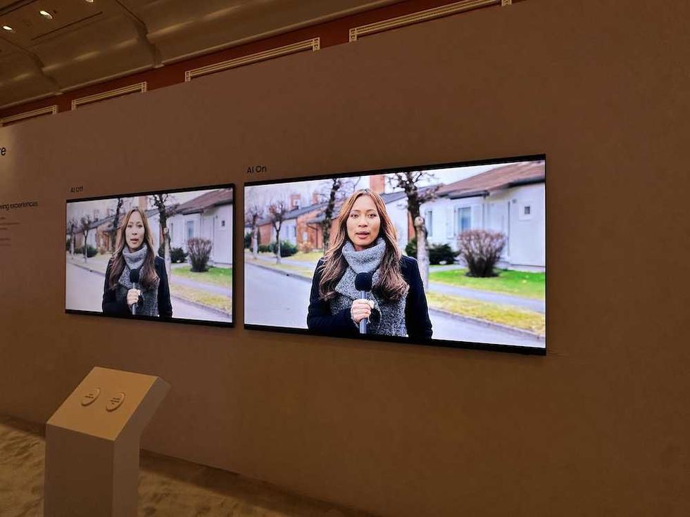 photo of Samsung booth at CES Show