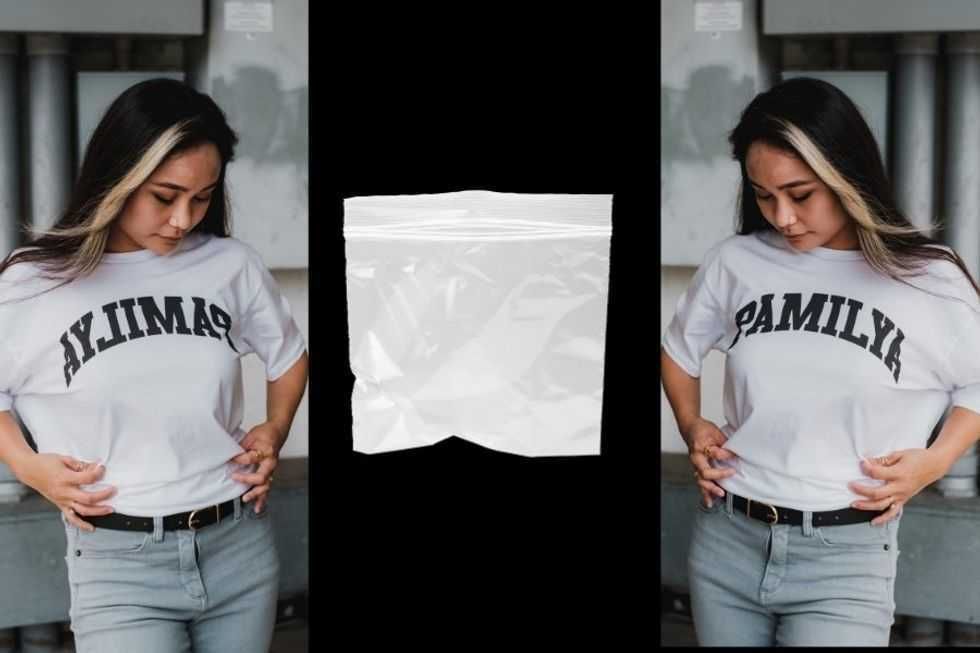 Guy uses a Ziploc bag to show why some things look backwards in mirrors while others don't