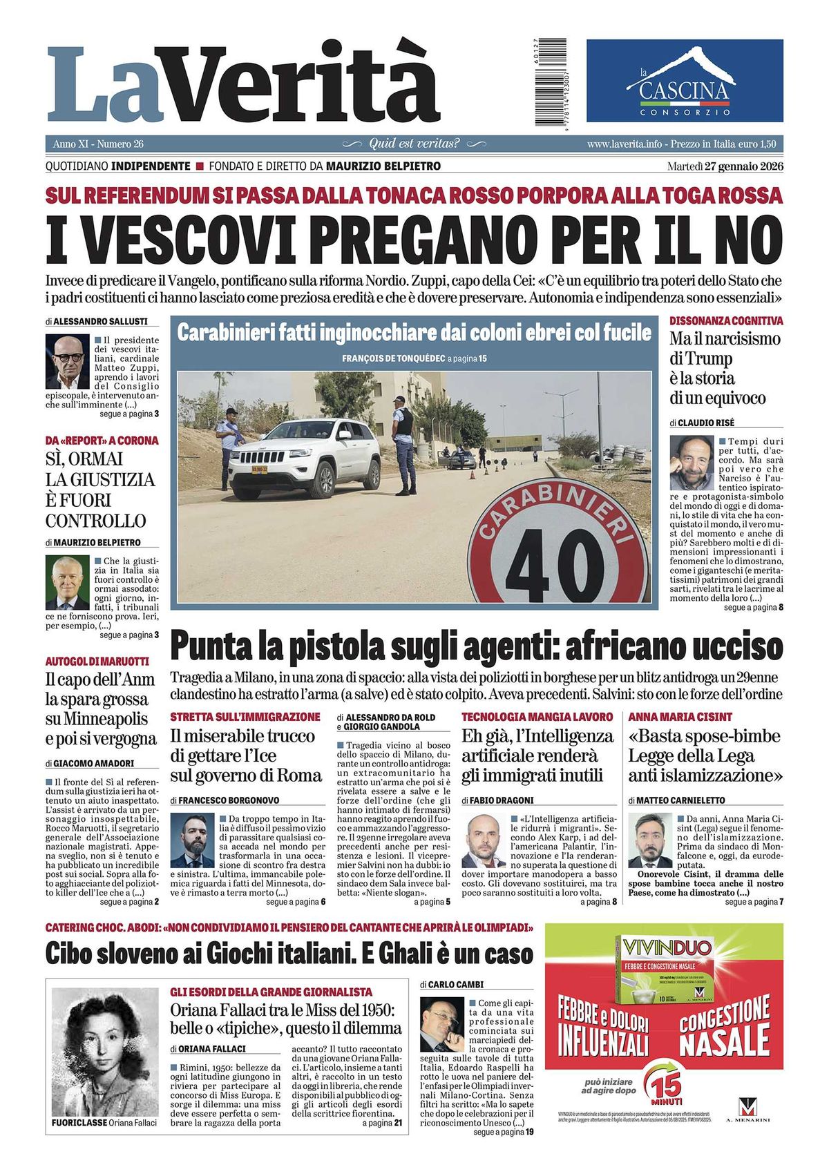 Oggi in edicola