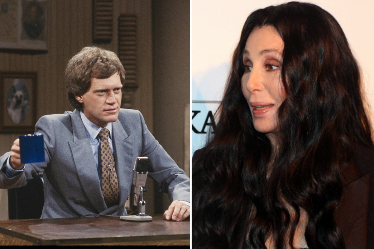 cher, david letterman, late night, late night show, tv, celebrities, sexism, women, hollywood